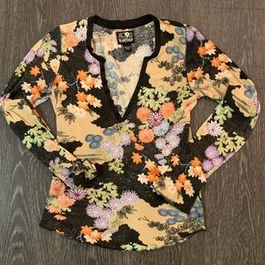 Lucky Multi-colored Fall Long Sleeve Shirt